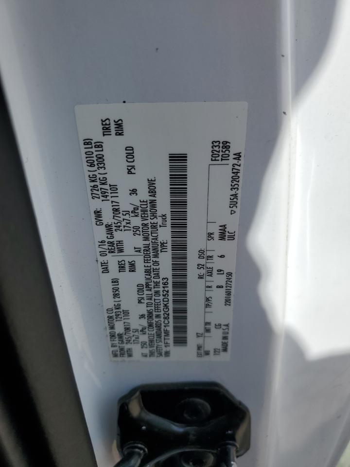 1FTMF1C82GKD52163 2016 Ford F150