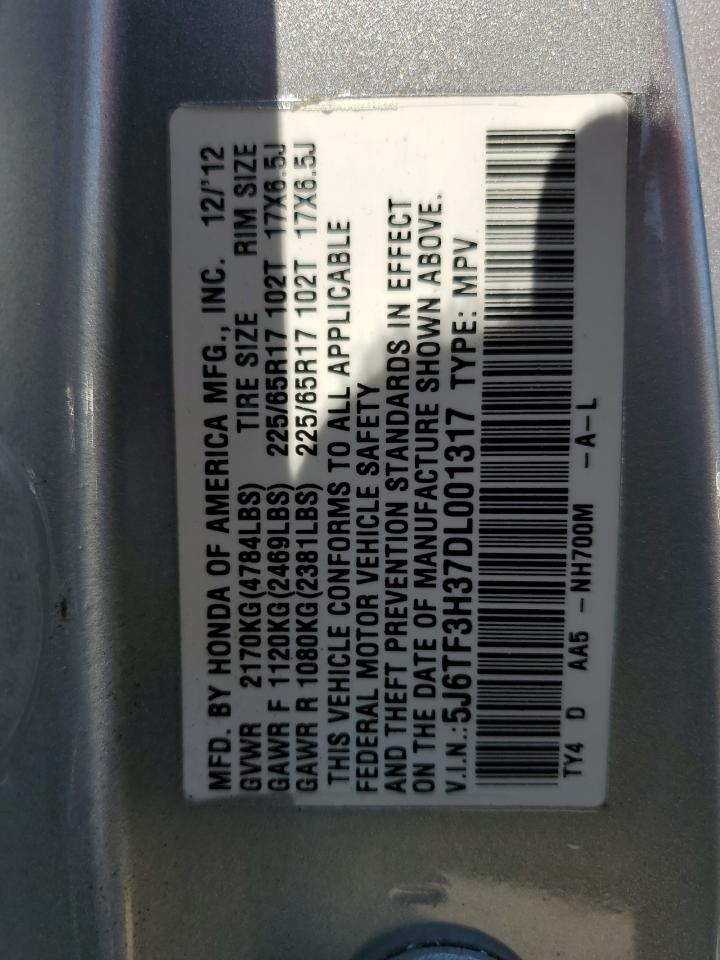 5J6TF3H37DL001317 2013 Honda Crosstour Ex