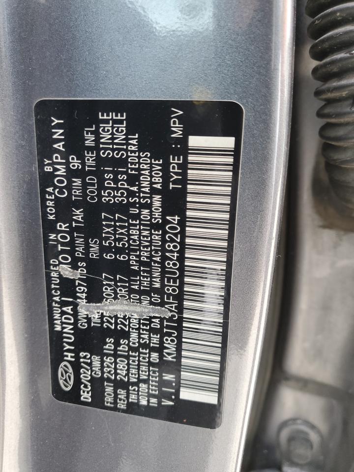 KM8JT3AF8EU848204 2014 Hyundai Tucson Gls