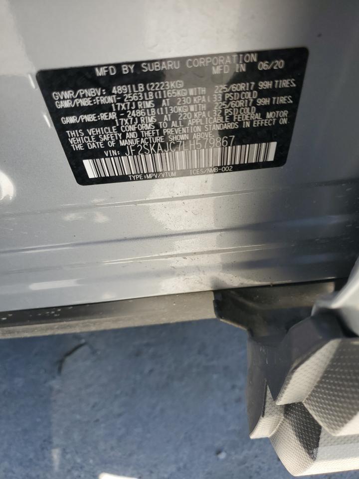 JF2SKAJC7LH579867 2020 Subaru Forester Premium