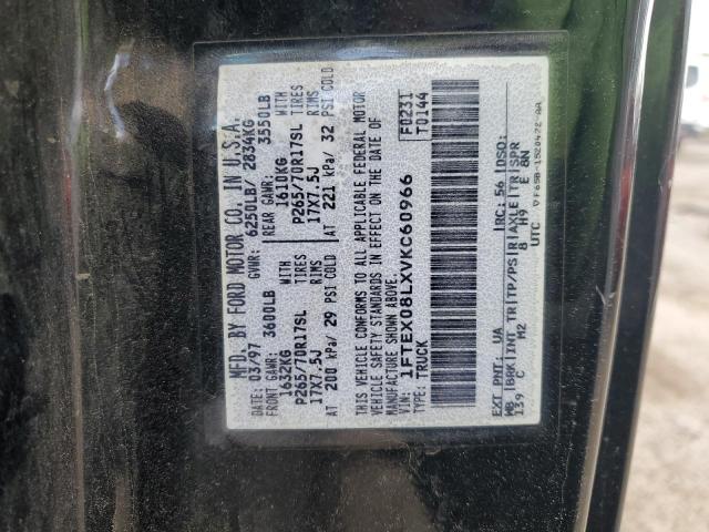 1997 Ford F150 VIN: 1FTEX08LXVKC60966 Lot: 59929254