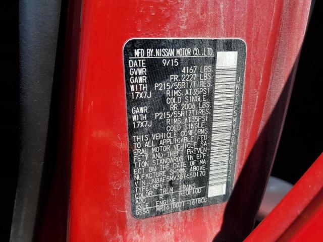 2016 NISSAN JUKE S - JN8AF5MV3GT650170