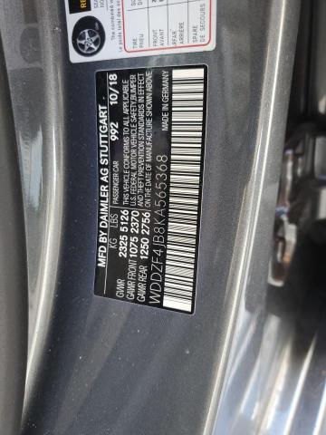 2019 Mercedes-Benz E 300 VIN: WDDZF4JB8KA565368 Lot: 59412034