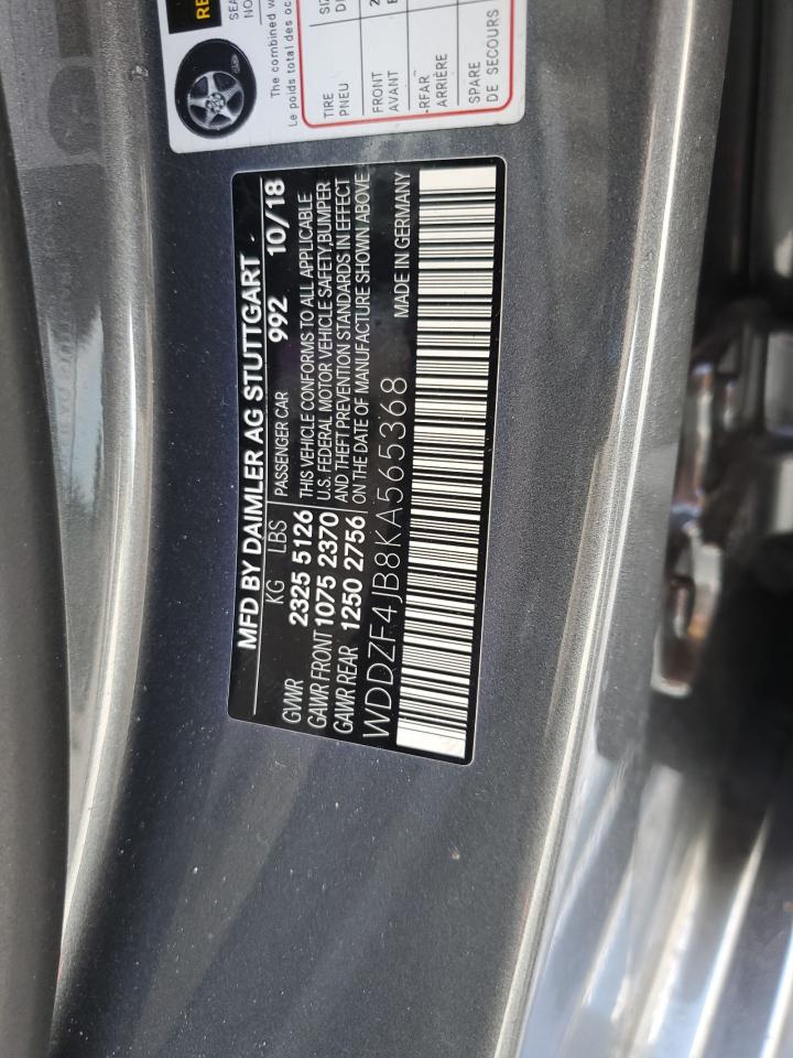 WDDZF4JB8KA565368 2019 Mercedes-Benz E 300