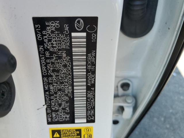 2014 Lexus Es 300H VIN: JTHBW1GG0E2042579 Lot: 57115384