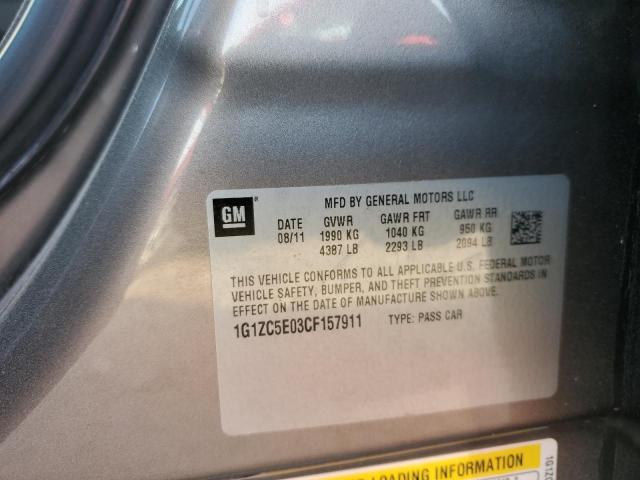 2012 Chevrolet Malibu 1Lt VIN: 1G1ZC5E03CF157911 Lot: 57234474