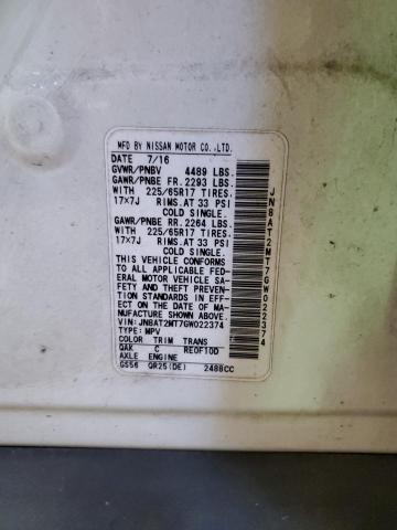 JN8AT2MT7GW022374 2016 NISSAN ROGUE - Image 13