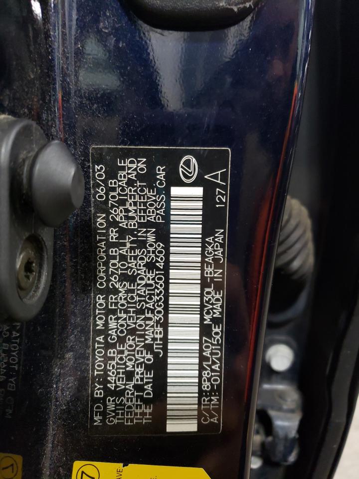 JTHBF30G336014609 2003 Lexus Es 300