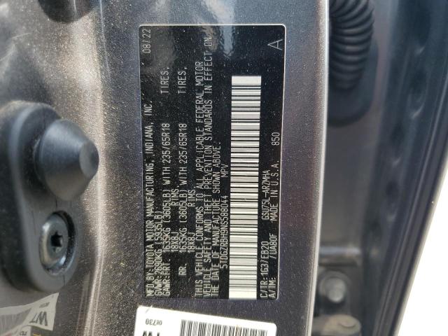 VIN 5TDGZRBH9NS588044 2022 Toyota Highlander, Xle no.13