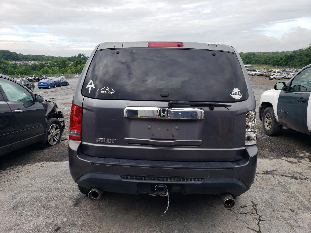 5FNYF3H26EB017175 2014 Honda Pilot Lx