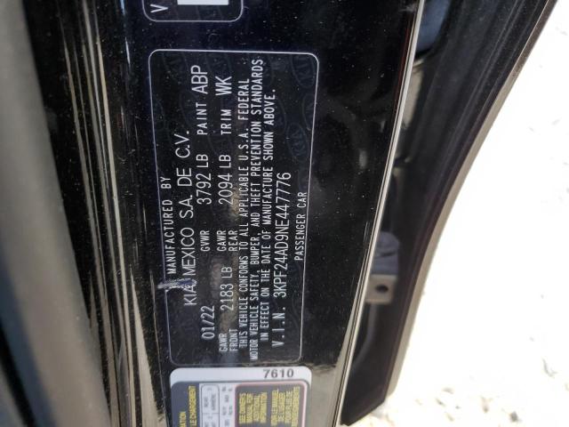 2022 KIA FORTE FE - 3KPF24AD9NE447776