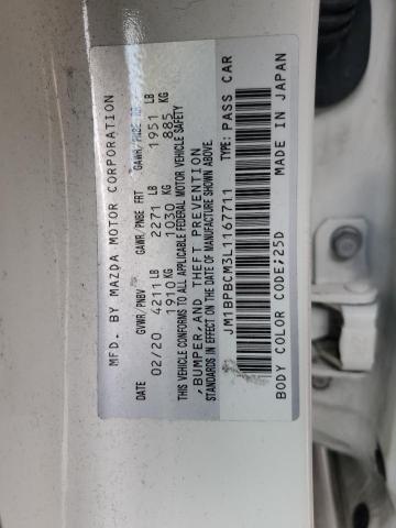 2020 Mazda 3 Select VIN: JM1BPBCM3L1167711 Lot: 58363524