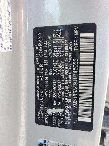 2018 Hyundai Tucson Sel VIN: KM8J33A49JU748055 Lot: 59562194