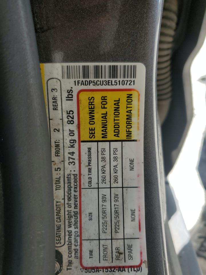 1FADP5CU3EL510721 2014 Ford C-Max Premium