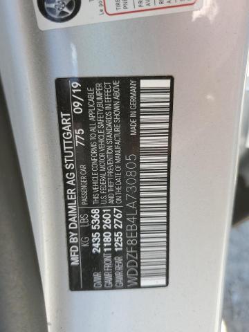 2020 Mercedes-Benz E 350 4Matic VIN: WDDZF8EB4LA730805 Lot: 58009974