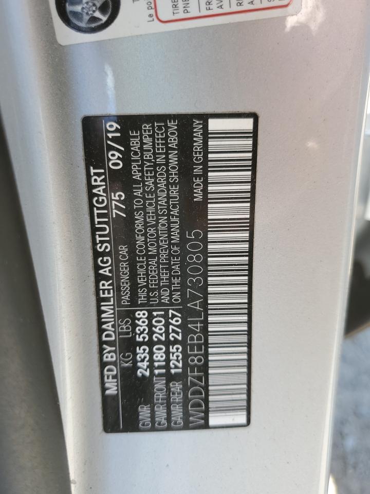 WDDZF8EB4LA730805 2020 Mercedes-Benz E 350 4Matic