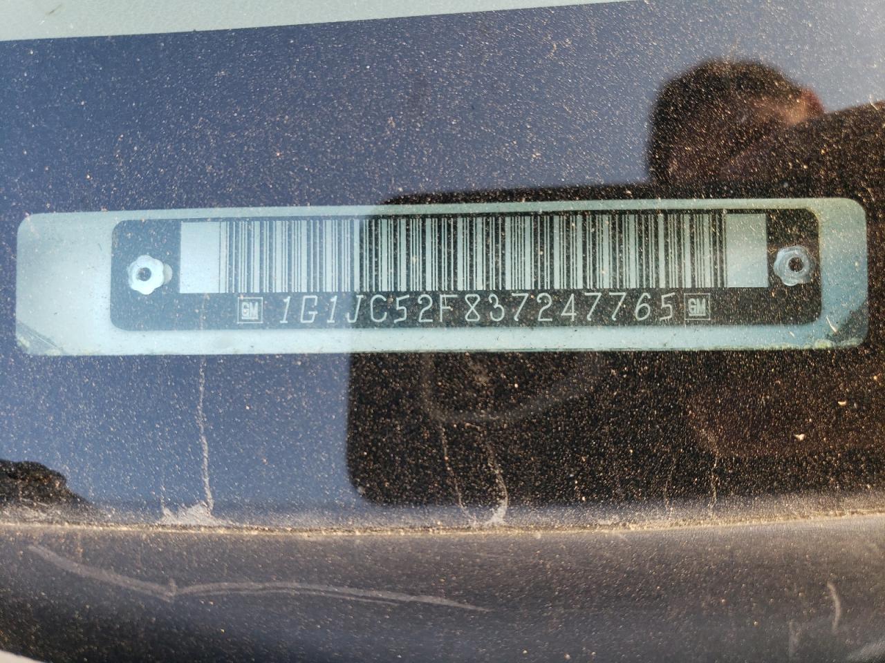 1G1JC52F837247765 2003 Chevrolet Cavalier