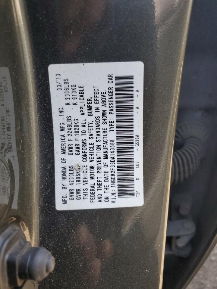 2013 Honda Accord Lx vin: 1HGCR2F33DA143588