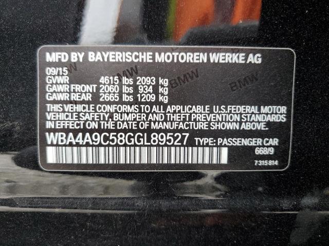 VIN WBA4A9C58GGL89527 2016 BMW 4 Series, 428 I Gran... no.12