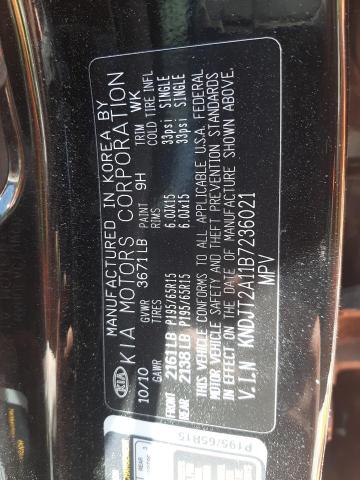 2011 Kia Soul VIN: KNDJT2A11B7236021 Lot: 60334484