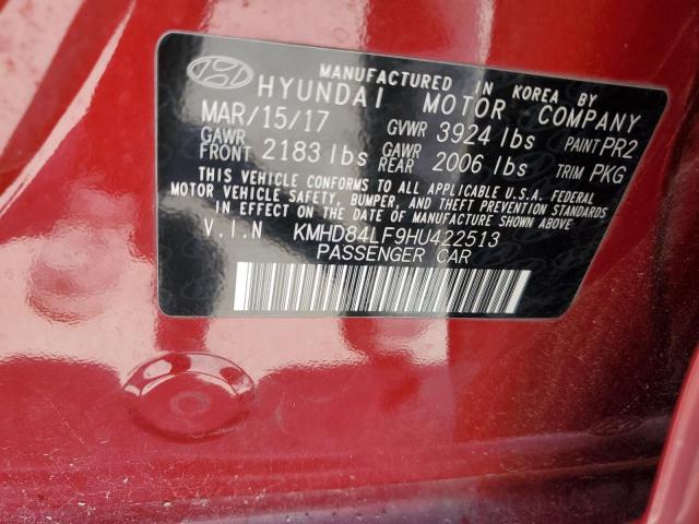 KMHD84LF9HU422513 2017 HYUNDAI ELANTRA - Image 13