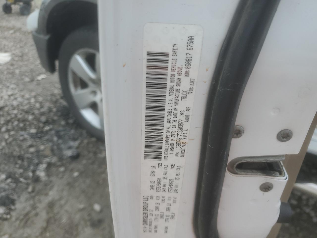 1C6RD7GT7CS303877 2012 Dodge Ram 1500 Slt