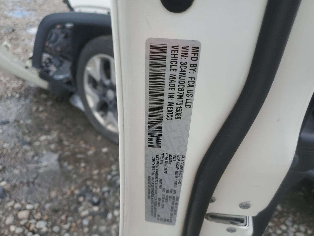 3C4NJDCB7MT515089 2021 Jeep Compass Limited