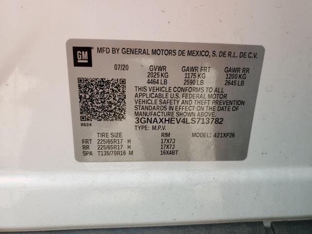 2020 Chevrolet Equinox Ls VIN: 3GNAXHEV4LS713782 Lot: 59341934
