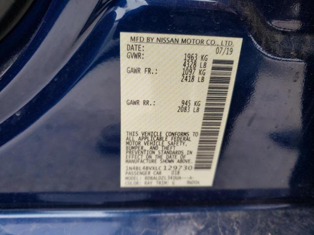 2020 NISSAN ALTIMA S - 1N4BL4BVXLC129730