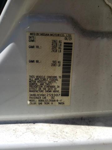 1N4BL4CV6KC259307 2019 NISSAN ALTIMA - Image 12