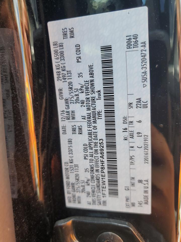 1FTEW1EP8HFA69253 FORD F-150 2017