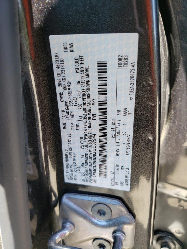 1FMCU0GD0JUC37944 2018 Ford Escape Se