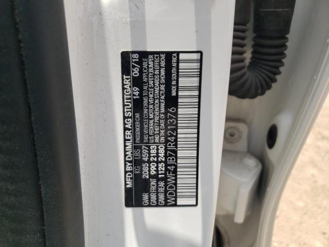 2018 Mercedes-Benz C 300 VIN: WDDWF4JB7JR421376 Lot: 58906734