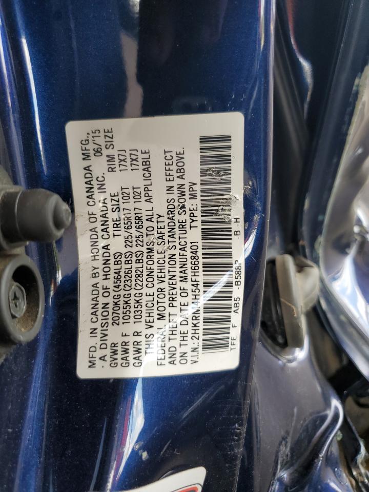 2HKRM4H54FH668401 2015 Honda Cr-V Ex