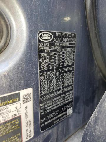 2020 Land Rover Range Rover Velar S VIN: SALYB2EX1LA273437 Lot: 59206804