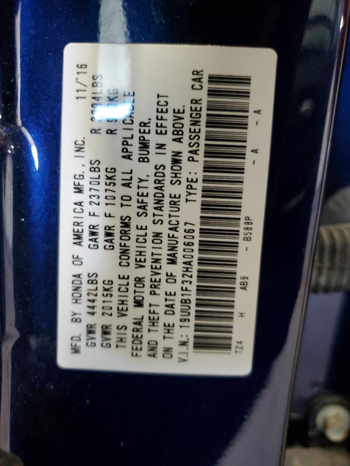 19UUB1F32HA006067 2017 Acura Tlx