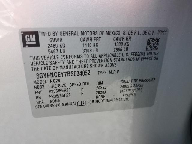 2011 Cadillac Srx Premium Collection VIN: 3GYFNCEY7BS634052 Lot: 59047824