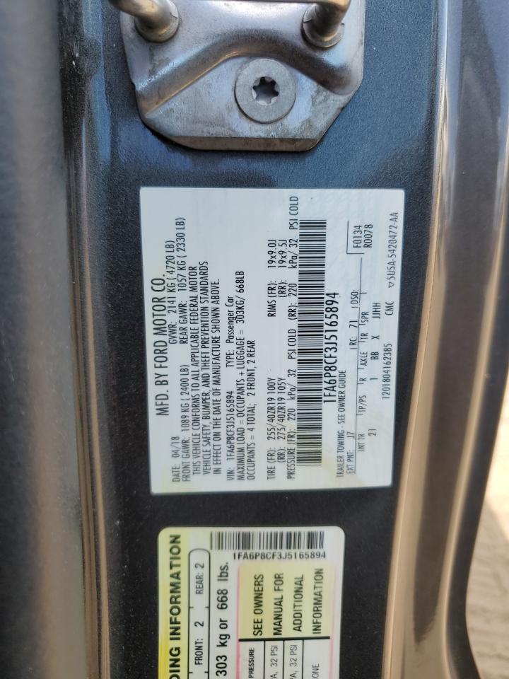 1FA6P8CF3J5165894 2018 Ford Mustang Gt