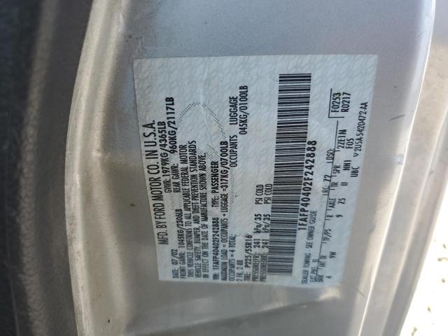 2002 Ford Mustang VIN: 1FAFP40402F242888 Lot: 60951804