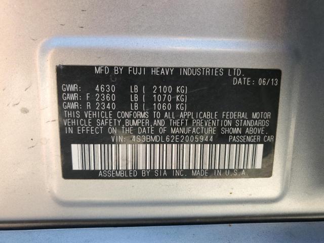 2014 Subaru Legacy 3.6R Limited VIN: 4S3BMDL62E2005944 Lot: 61285644