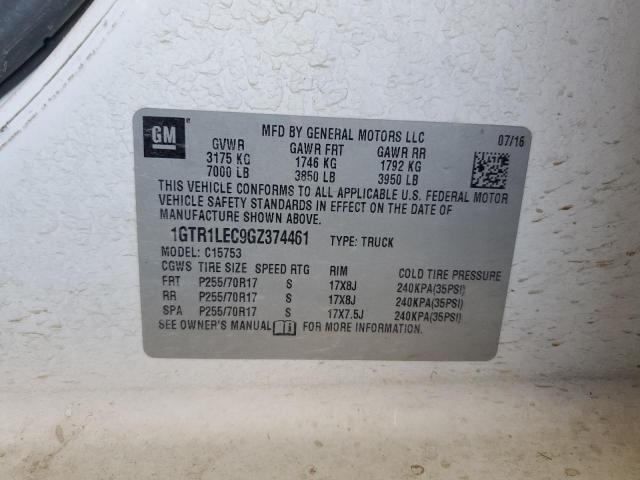 2016 GMC Sierra C1500 VIN: 1GTR1LEC9GZ374461 Lot: 57571434