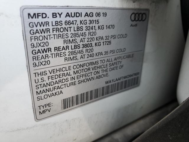 VIN WA1LAAF74KD047820 2019 Audi Q7, Premium Plus no.14