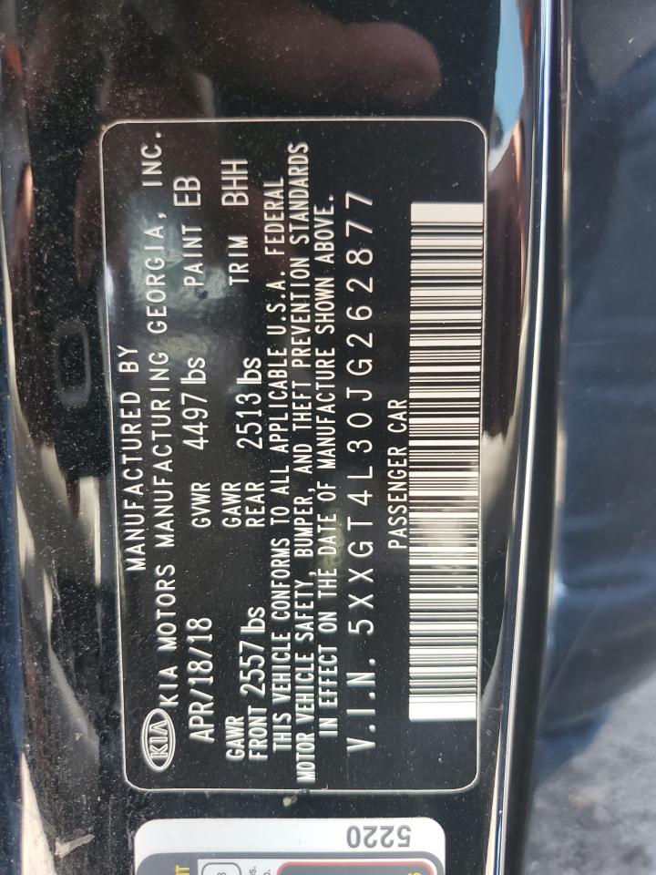 5XXGT4L30JG262877 2018 Kia Optima Lx