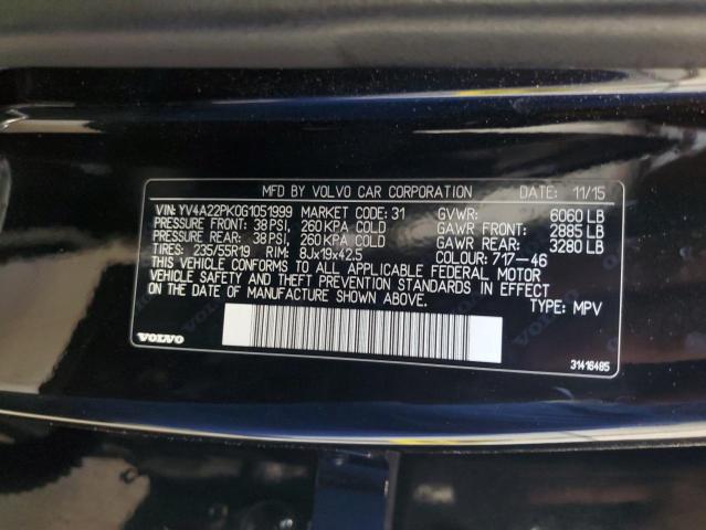 2016 Volvo Xc90 T6 VIN: YV4A22PK0G1051999 Lot: 57697714