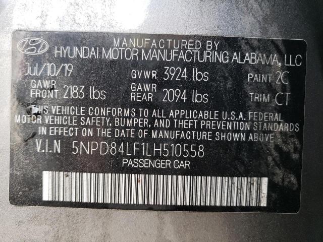 VIN 5NPD84LF1LH510558 2020 Hyundai Elantra, Sel no.13