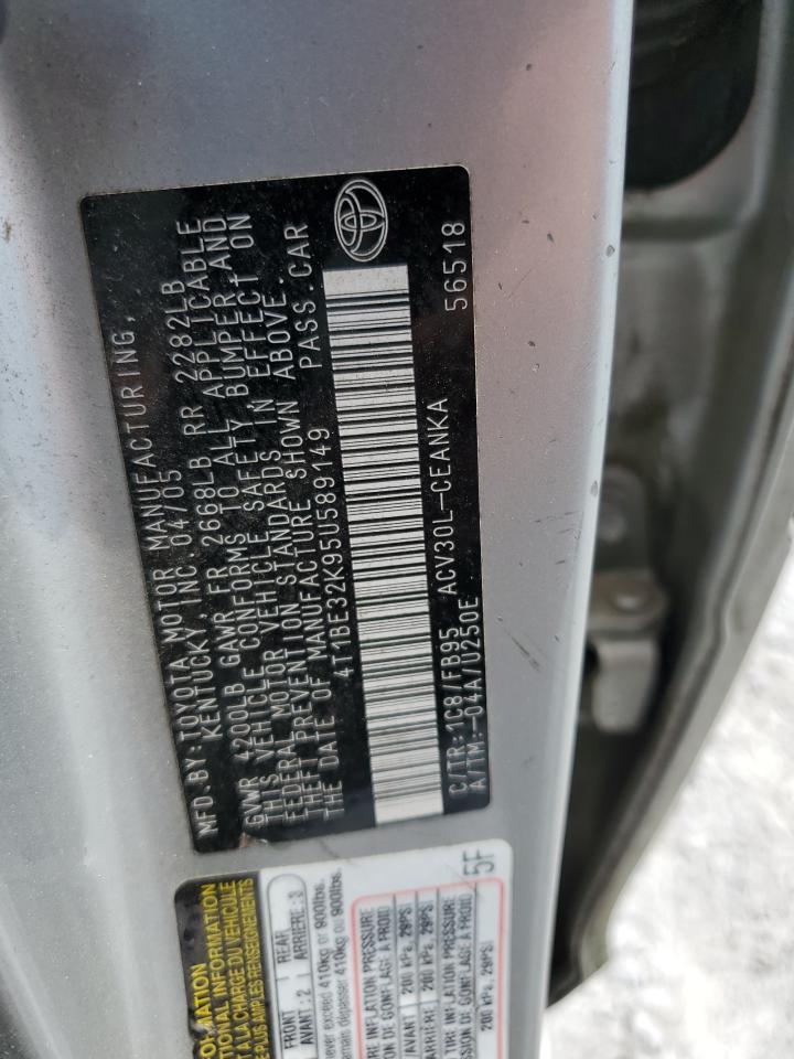 4T1BE32K95U589149 2005 Toyota Camry Le