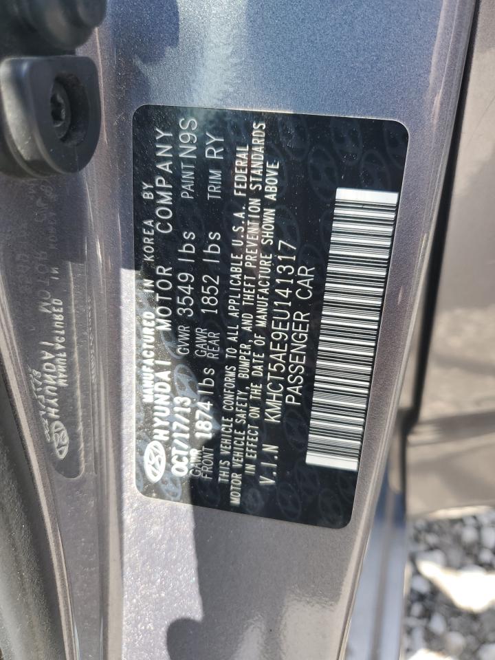 KMHCT5AE9EU141317 2014 Hyundai Accent Gls