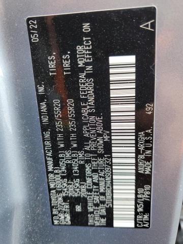 2022 Toyota Highlander Hybrid Limited VIN: 5TDXBRCH4NS097321 Lot: 59681594