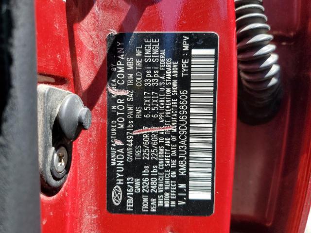 2013 Hyundai Tucson Gls VIN: KM8JU3AC9DU698606 Lot: 59478824