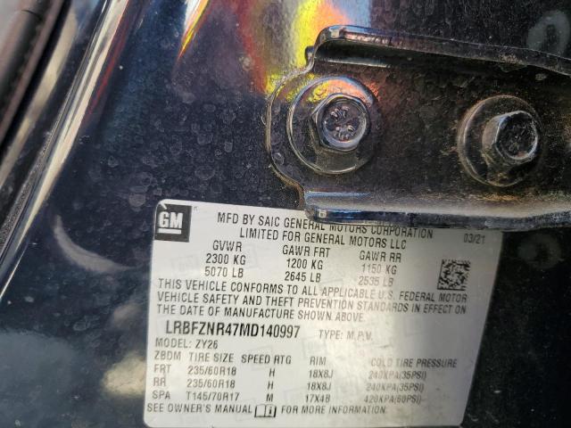 2021 Buick Envision Essence VIN: LRBFZNR47MD140997 Lot: 59115524